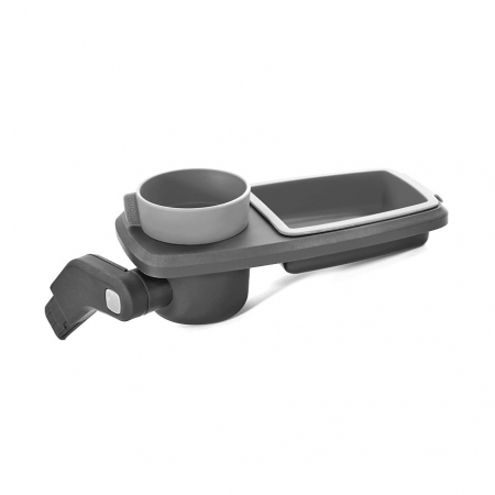 Accesorii transport copii - Tavita carucior Diono Quantum 2 cu suport biberon Gri