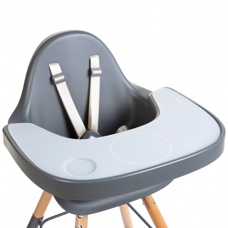 Tavita scaun de masa Childhome Evolu + Protectie din silicon, Antracit [1]