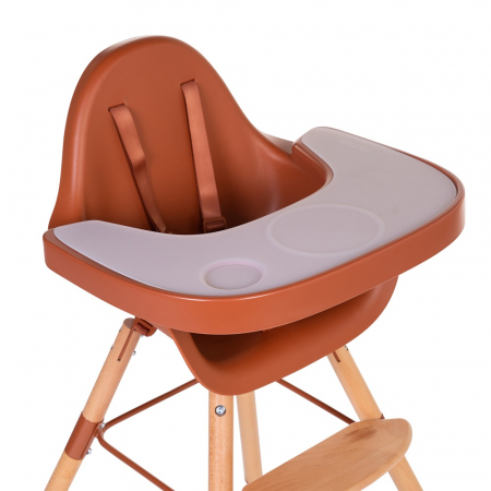 Tavita scaun de masa Childhome Evolu + Protectie din silicon, Ruginiu [1]