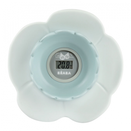 Produse pentru baie - Termometru digital de camera si baie Beaba Lotus Green Blue