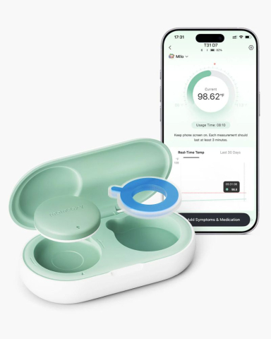 Termometre - Termometru smart pentru bebelusi Momcozy T31 cu aplicatie