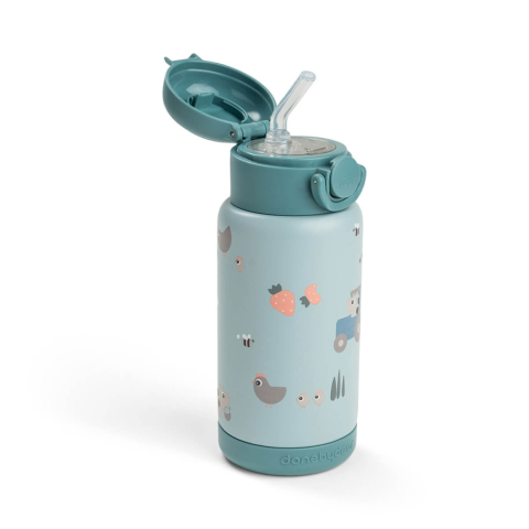 Masa bebelusului - Termos Done by Deer Tiny Farm Blue 340ml