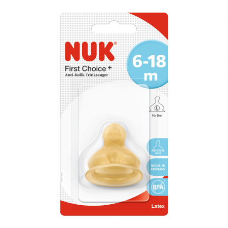 Tetina Nuk First Choice Plus Latex L2 +6 luni [0]