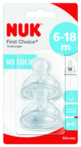 Biberoane tetine suzete - Tetina Silicon Nuk  First Choice Plus M2 2 Buc