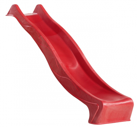 Jucarii si jocuri copii - Tobogan HDPE S line 2.9m rosu duza apa