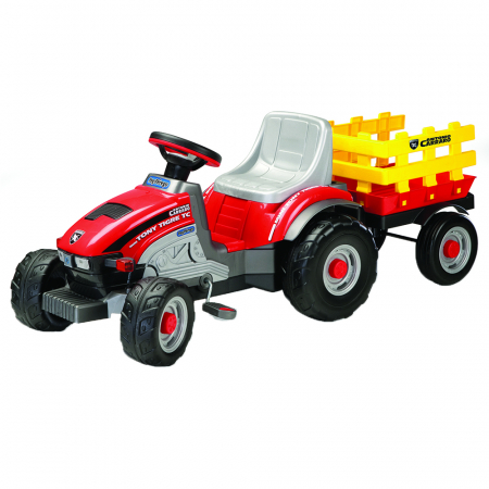 Tractor Peg Perego Mini Tony Tigre, 2 ani +, Rosu / Galben [0]