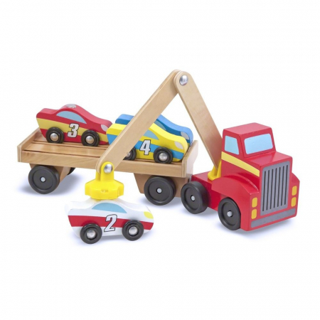 Transportor de masini cu elevator magnetic Melissa and Doug [0]