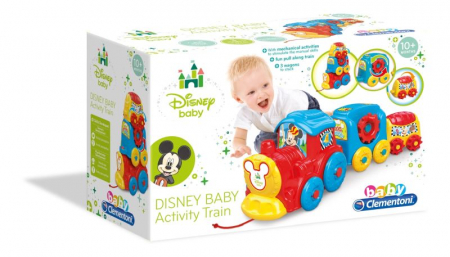Jucarii bebelusi - Tren De Stivuit Clementoni Mickey Mouse