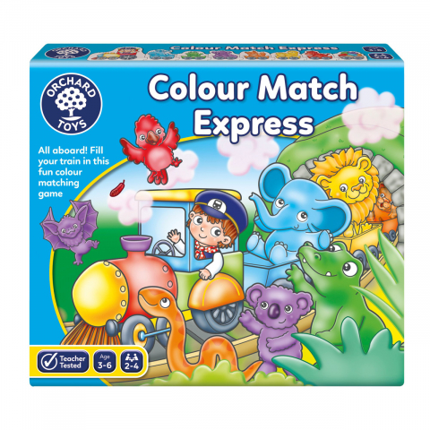 Jocuri tip puzzle - Trenulet Puzzle cu Culori