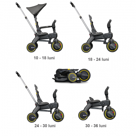 Tricicleta Doona Liki Trike S1 Grey Hound [5]