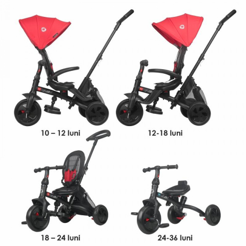 Tricicleta multifunctionala Coccolle Alegra Chili Pepper [12]