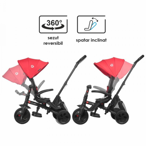 Tricicleta multifunctionala Coccolle Alegra Chili Pepper [10]