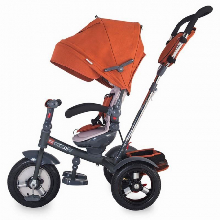 Tricicleta multifunctionala Coccolle Giro Plus Caramiziu [0]