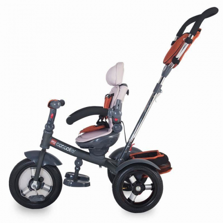 Tricicleta multifunctionala Coccolle Giro Plus Caramiziu [3]
