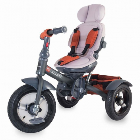 Tricicleta multifunctionala Coccolle Giro Plus Caramiziu [6]