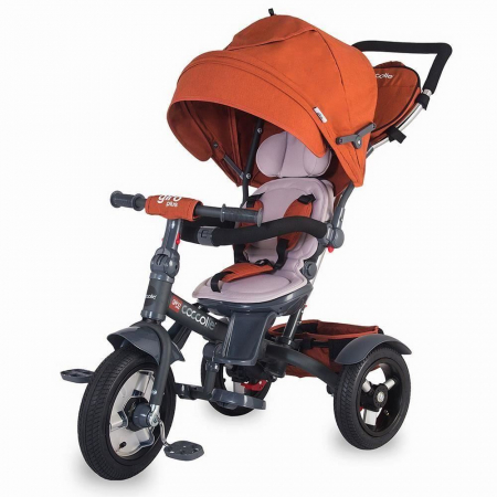 Tricicleta multifunctionala Coccolle Giro Plus Caramiziu [9]