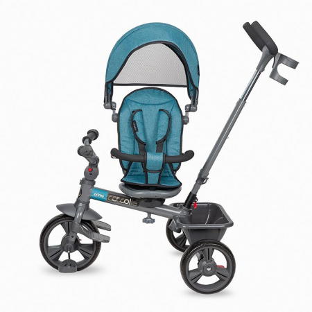Tricicleta multifunctionala Coccolle Primo Turquoise Tide [3]