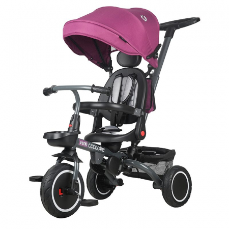 Triciclete - Tricicleta multifunctionala Coccolle Venti Magenta