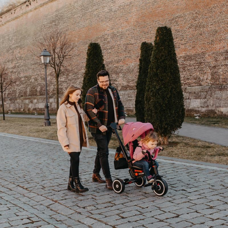 Tricicleta multifunctionala pliabila Coccolle Vispo Magenta [10]