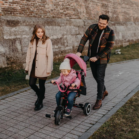 Tricicleta multifunctionala pliabila Coccolle Vispo Magenta [8]