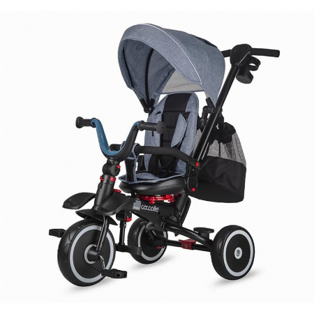 Tricicleta multifunctionala pliabila Coccolle Vispo Urban Grey [0]