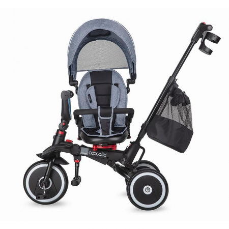 Tricicleta multifunctionala pliabila Coccolle Vispo Urban Grey [3]