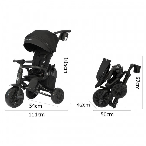 Tricicleta ultrapliabila Qplay Nova MAX Negru [10]