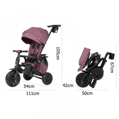 Tricicleta ultrapliabila Qplay Nova MAX Violet [10]