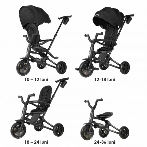 Tricicleta ultrapliabila Qplay Nova Niello Negru [23]