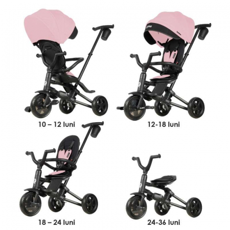 Tricicleta ultrapliabila Qplay Nova Niello Roz [11]