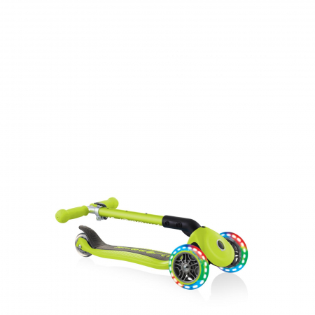 Trotineta Globber Junior pliabila cu lumini culoare verde [3]
