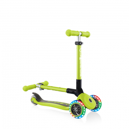 Trotineta Globber Junior pliabila cu lumini culoare verde [7]