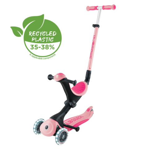 Trotinete - Trotineta Globber GO UP ACTIVE 360 ECOLOGIC 3 in 1 Roz Pal