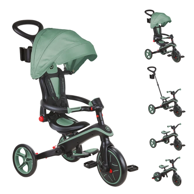 Triciclete - Tricicleta Globber EXPLORER PLIABILA 4 in 1 Verde Pal