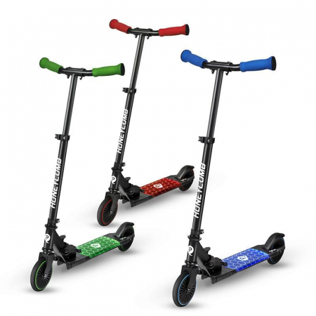 Trotineta LED QPlay Honeycomb Verde [4]