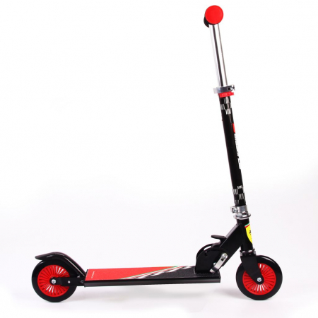 Trotineta pliabila Ferrari pentru copii cu roti 120 mm, neagra [1]