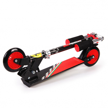 Trotineta pliabila Ferrari pentru copii cu roti 120 mm, neagra [2]