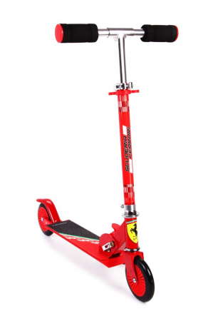Trotinete - Trotineta pliabila Ferrari pentru copii cu roti 120 mm, rosie