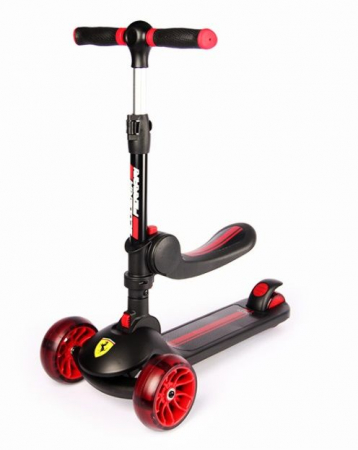 Trotineta pliabila Ferrari Twist neagra cu scaun [3]