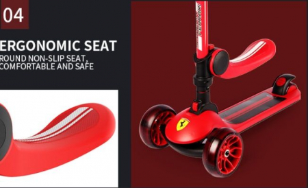Trotineta pliabila Ferrari Twist neagra cu scaun [9]