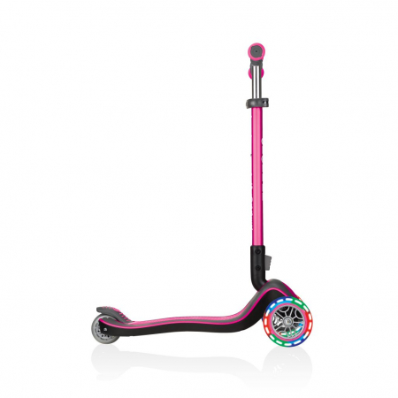 Trotineta pliabila Globber Elite Deluxe Lights Roz [2]