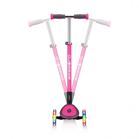 Trotineta pliabila Globber Elite Deluxe Lights Roz [3]