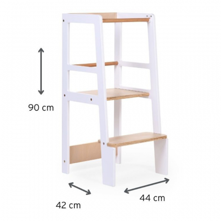 Turn de invatare Childhome Natural/Alb [2]