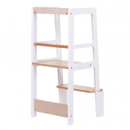 Mobilier camera copii - Turn de invatare Childhome Natural/Alb