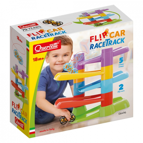 Jucarii bebelusi - Pista de curse Flipcar Quercetti