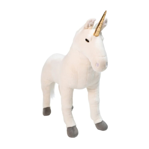 Jucarii si jocuri copii - Unicorn de plus mare Wild & Soft alb 80 cm