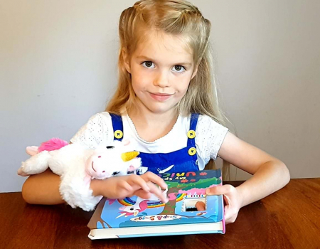 Unicornul Meu Stralucitor - animalut de plus si carticica in limba engleza [2]