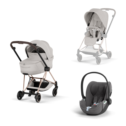 Carucioare copii - Carucior Cybex Mios Style City Grey 3 in 1