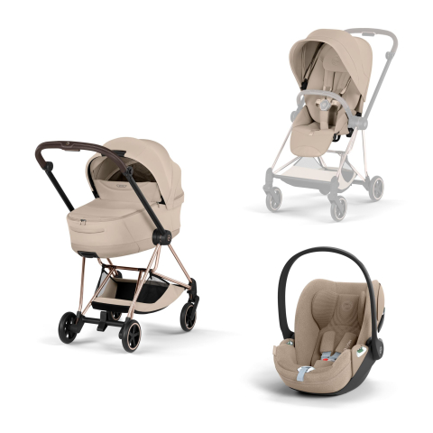 Carucioare copii - Carucior Cybex Mios Style Cozy Beige 3 in 1