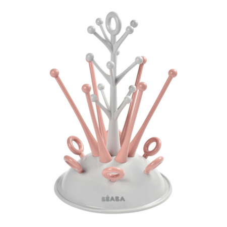 Biberoane tetine suzete - Uscator biberoane Beaba Pink